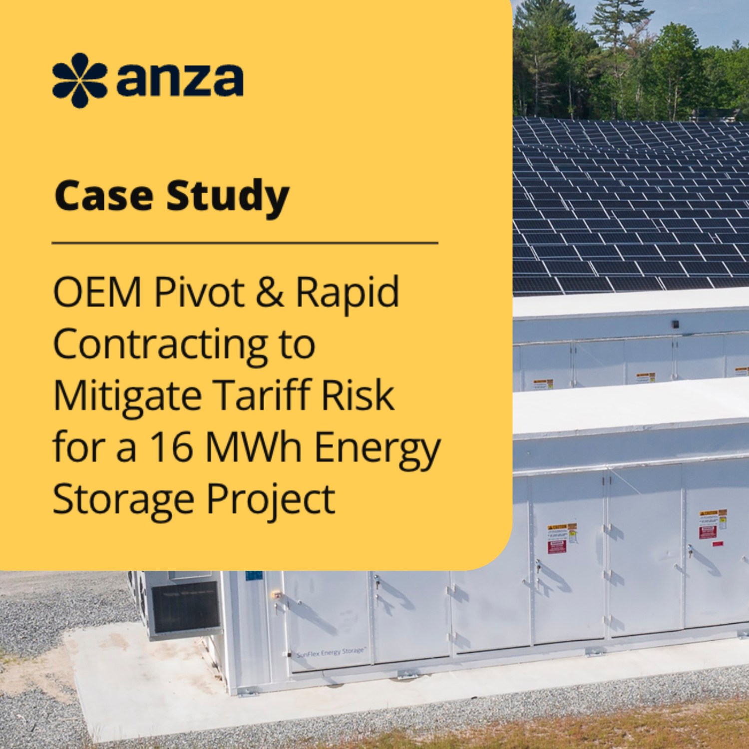 OEM Pivot & Rapid Contracting to Mitigate Tariff Risk for a 16 MWh Energy Storage Project